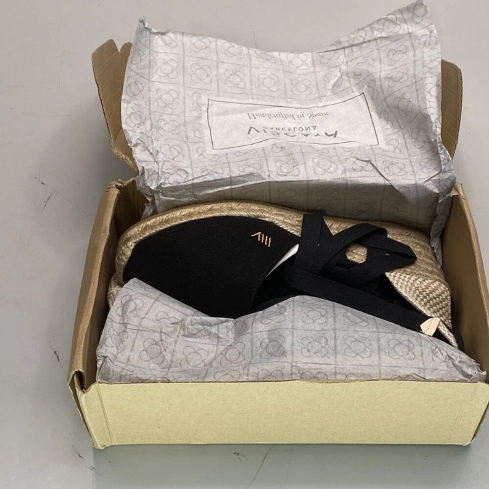 NEW VISCATA Barcelona Escala Canvas Espadrille Wedge Sandals – Women’s Size 9 – - Picture 12 of 16